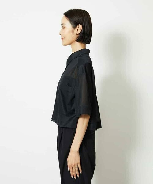 MICHEL KLEIN / ミッシェルクラン シャツ・ブラウス | ダブルポケットシャツ | 詳細11