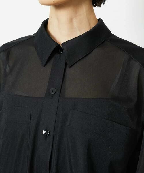 MICHEL KLEIN / ミッシェルクラン シャツ・ブラウス | ダブルポケットシャツ | 詳細13