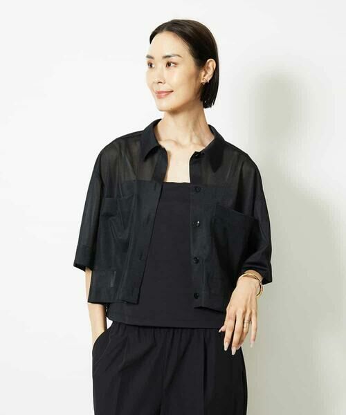 MICHEL KLEIN / ミッシェルクラン シャツ・ブラウス | ダブルポケットシャツ | 詳細4