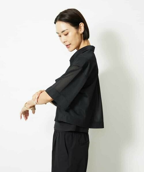 MICHEL KLEIN / ミッシェルクラン シャツ・ブラウス | ダブルポケットシャツ | 詳細5