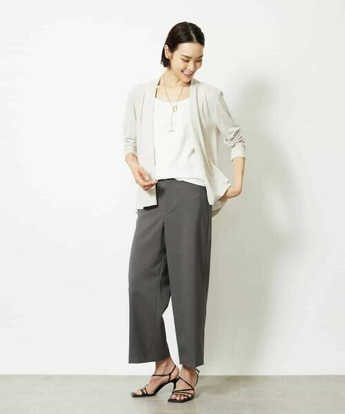 MICHEL KLEIN / ミッシェルクラン カーディガン・ボレロ | [紫外線/冷房対策に]ショートトッパーカーディガン | 詳細10