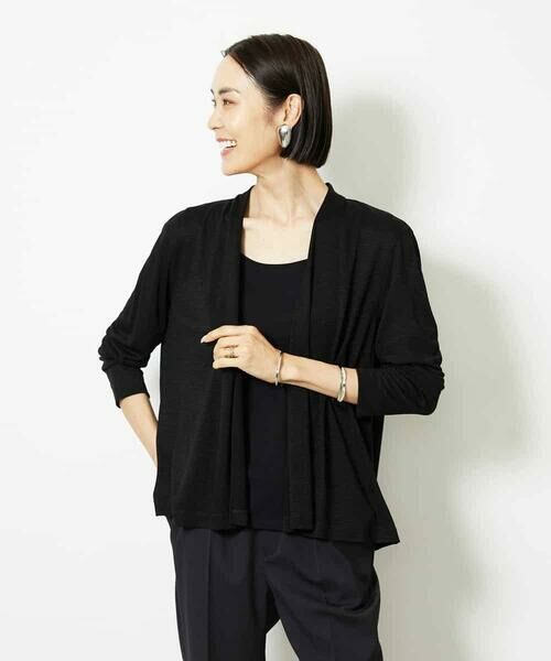 MICHEL KLEIN / ミッシェルクラン カーディガン・ボレロ | [紫外線/冷房対策に]ショートトッパーカーディガン | 詳細12