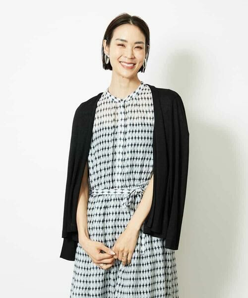 MICHEL KLEIN / ミッシェルクラン カーディガン・ボレロ | [紫外線/冷房対策に]ショートトッパーカーディガン | 詳細16