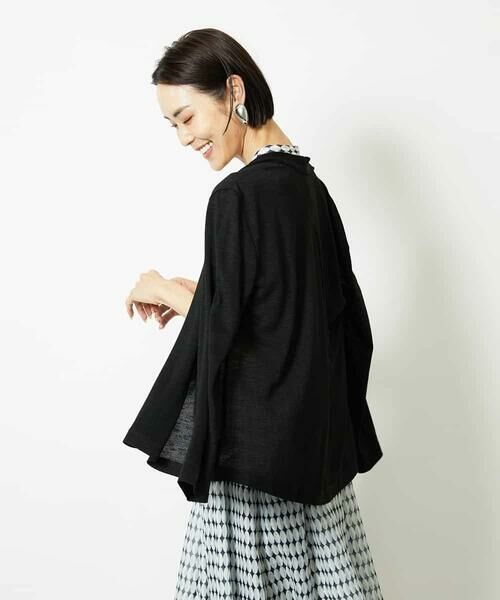 MICHEL KLEIN / ミッシェルクラン カーディガン・ボレロ | [紫外線/冷房対策に]ショートトッパーカーディガン | 詳細18
