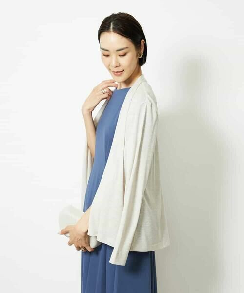 MICHEL KLEIN / ミッシェルクラン カーディガン・ボレロ | [紫外線/冷房対策に]ショートトッパーカーディガン | 詳細2