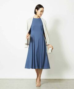 MICHEL KLEIN / ミッシェルクラン ロング・マキシ丈ワンピース | ストレッチカットワンピース