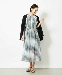 MICHEL KLEIN / ミッシェルクラン ロング・マキシ丈ワンピース | ジオメトリック柄ワンピース