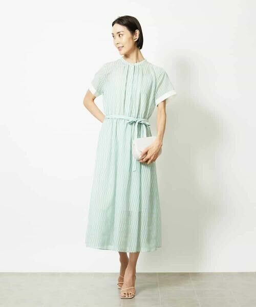 MICHEL KLEIN / ミッシェルクラン ロング・マキシ丈ワンピース | ジオメトリック柄ワンピース | 詳細11