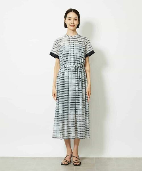 MICHEL KLEIN / ミッシェルクラン ロング・マキシ丈ワンピース | ジオメトリック柄ワンピース | 詳細20