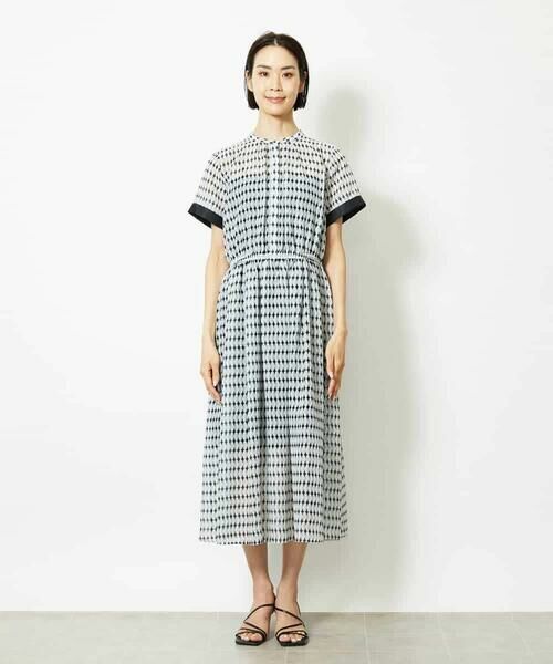 MICHEL KLEIN / ミッシェルクラン ロング・マキシ丈ワンピース | ジオメトリック柄ワンピース | 詳細23