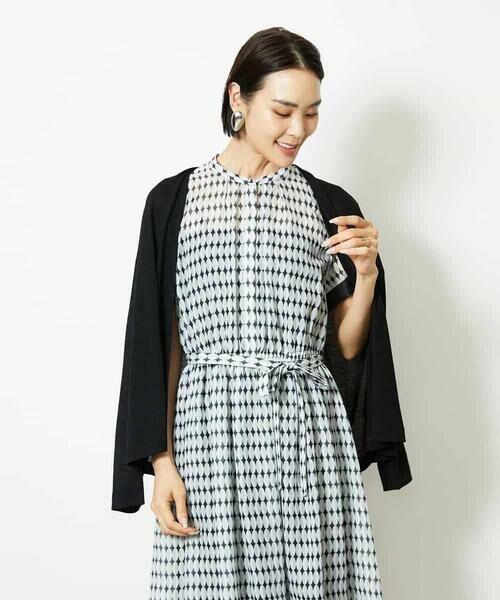 MICHEL KLEIN / ミッシェルクラン ロング・マキシ丈ワンピース | ジオメトリック柄ワンピース | 詳細3