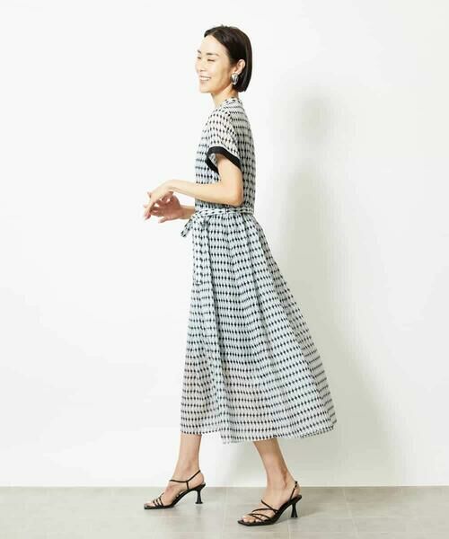 MICHEL KLEIN / ミッシェルクラン ロング・マキシ丈ワンピース | ジオメトリック柄ワンピース | 詳細7