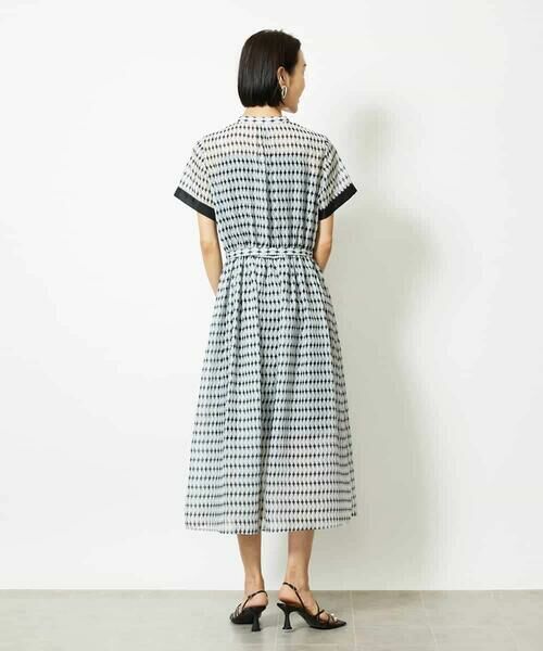 MICHEL KLEIN / ミッシェルクラン ロング・マキシ丈ワンピース | ジオメトリック柄ワンピース | 詳細9