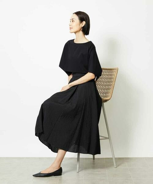 MICHEL KLEIN / ミッシェルクラン ロング・マキシ丈スカート | [セットアップ対応]トリオシアーチェックフレアスカート | 詳細2