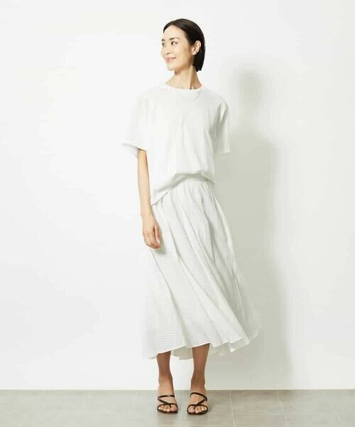 MICHEL KLEIN / ミッシェルクラン ロング・マキシ丈スカート | [セットアップ対応]トリオシアーチェックフレアスカート | 詳細20