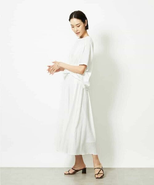 MICHEL KLEIN / ミッシェルクラン ロング・マキシ丈スカート | [セットアップ対応]トリオシアーチェックフレアスカート | 詳細21