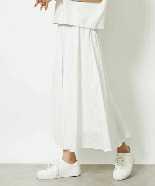 MICHEL KLEIN / ミッシェルクラン ロング・マキシ丈スカート | [セットアップ対応]トリオシアーチェックフレアスカート | 詳細24