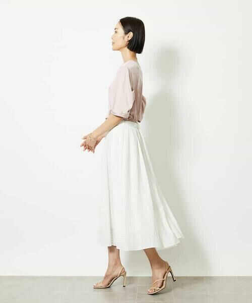 MICHEL KLEIN / ミッシェルクラン ロング・マキシ丈スカート | [セットアップ対応]トリオシアーチェックフレアスカート | 詳細29