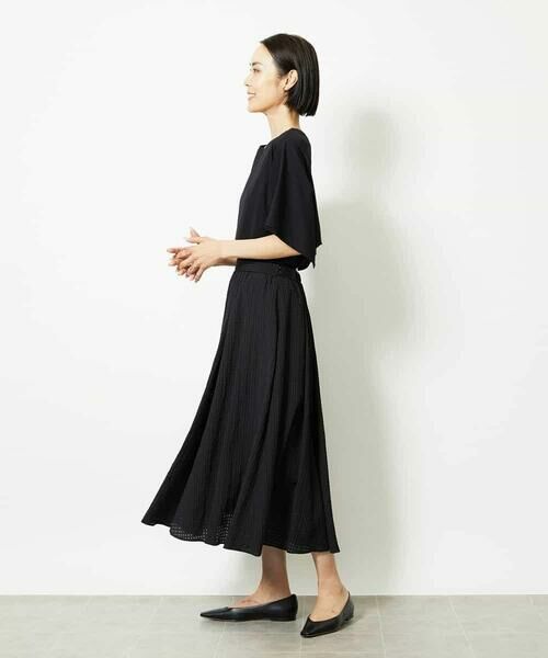 MICHEL KLEIN / ミッシェルクラン ロング・マキシ丈スカート | [セットアップ対応]トリオシアーチェックフレアスカート | 詳細6