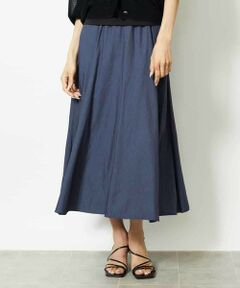 MICHEL KLEIN / ミッシェルクラン ロング・マキシ丈スカート | シャンブレーデニムフレアスカート