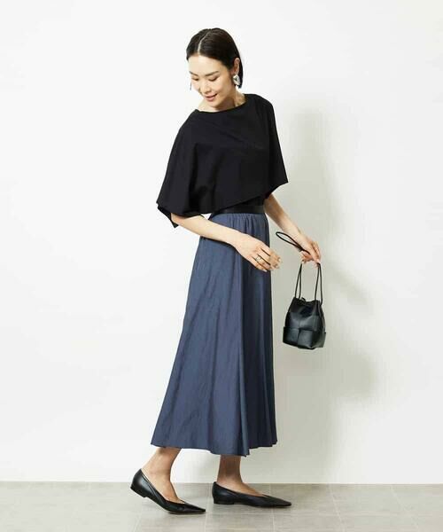 MICHEL KLEIN / ミッシェルクラン ロング・マキシ丈スカート | シャンブレーデニムフレアスカート | 詳細8