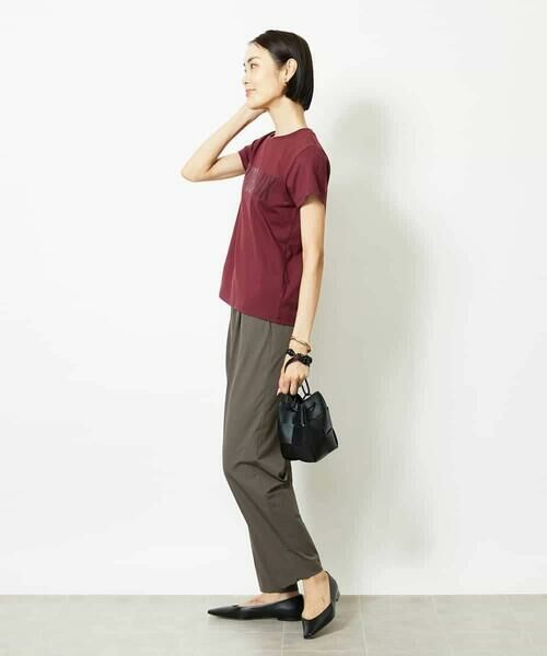 MICHEL KLEIN / ミッシェルクラン カットソー | フロッキーロゴTシャツ | 詳細4