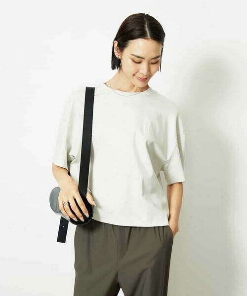 MICHEL KLEIN / ミッシェルクラン カットソー | イニシャル刺繍Ｔシャツ(無地） | 詳細1