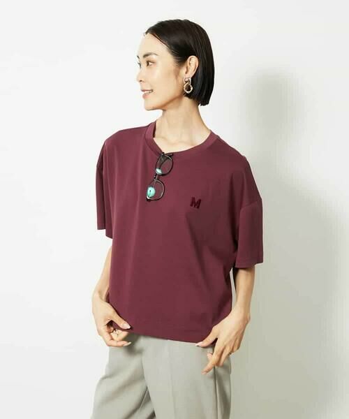 MICHEL KLEIN / ミッシェルクラン カットソー | イニシャル刺繍Ｔシャツ(無地） | 詳細10