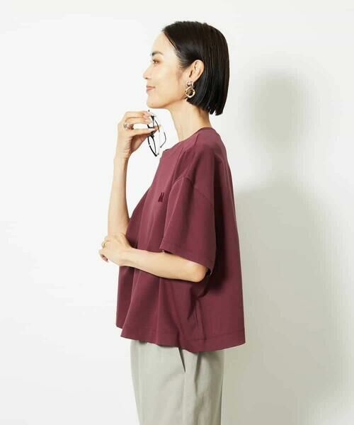 MICHEL KLEIN / ミッシェルクラン カットソー | イニシャル刺繍Ｔシャツ(無地） | 詳細11