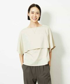 MICHEL KLEIN / ミッシェルクラン カットソー | ケープスリーブカットソー