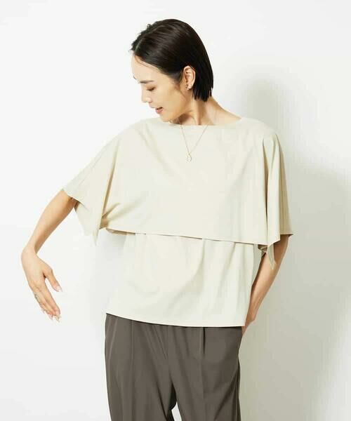 MICHEL KLEIN / ミッシェルクラン カットソー | ケープスリーブカットソー | 詳細1