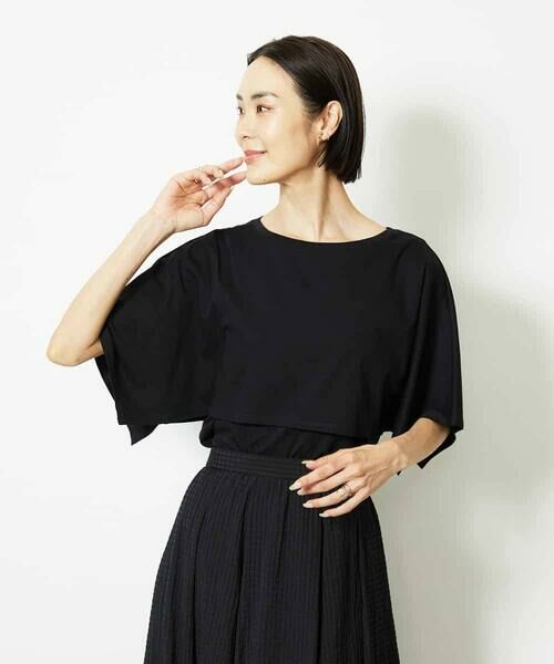 MICHEL KLEIN / ミッシェルクラン カットソー | ケープスリーブカットソー | 詳細11