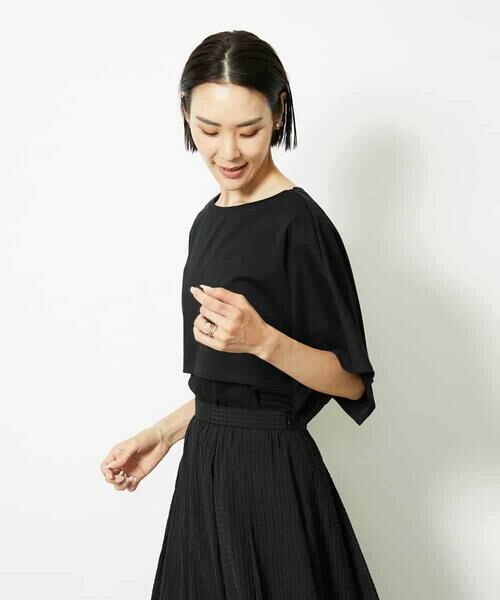 MICHEL KLEIN / ミッシェルクラン カットソー | ケープスリーブカットソー | 詳細12