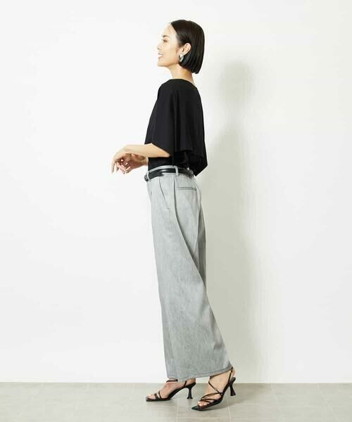 MICHEL KLEIN / ミッシェルクラン カットソー | ケープスリーブカットソー | 詳細21