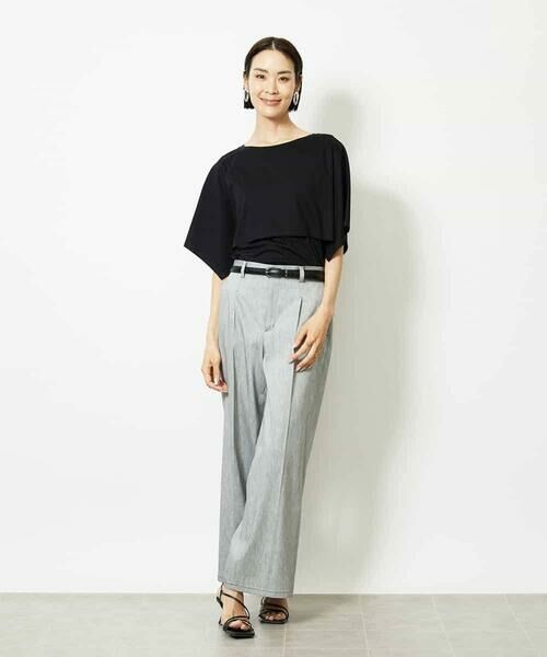 MICHEL KLEIN / ミッシェルクラン カットソー | ケープスリーブカットソー | 詳細22