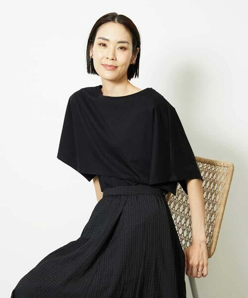 MICHEL KLEIN / ミッシェルクラン カットソー | ケープスリーブカットソー | 詳細7