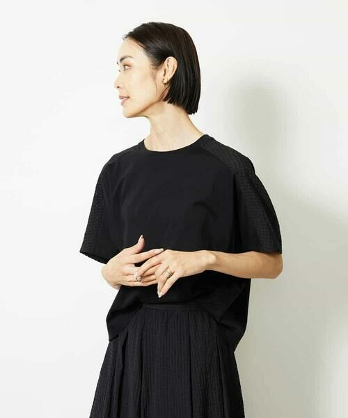 MICHEL KLEIN / ミッシェルクラン カットソー | [セットアップ対応]トリオシアーチェックカットソー | 詳細1