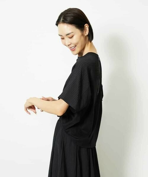 MICHEL KLEIN / ミッシェルクラン カットソー | [セットアップ対応]トリオシアーチェックカットソー | 詳細2