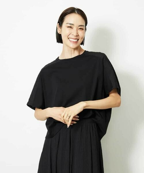 MICHEL KLEIN / ミッシェルクラン カットソー | [セットアップ対応]トリオシアーチェックカットソー | 詳細3