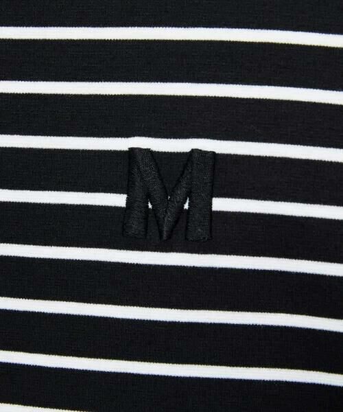 MICHEL KLEIN / ミッシェルクラン カットソー | イニシャル刺繍Ｔシャツ(ボーダー柄） | 詳細19