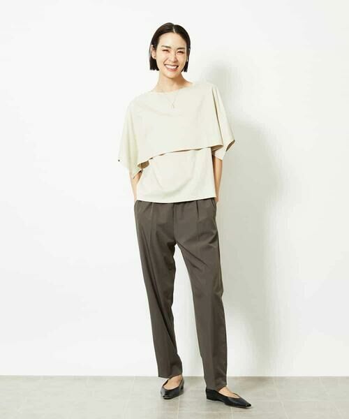 MICHEL KLEIN / ミッシェルクラン チノ・ワークパンツ | ［セットアップ対応］コージーテーパードパンツ | 詳細14