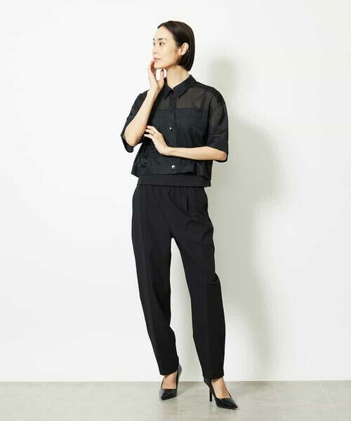 MICHEL KLEIN / ミッシェルクラン チノ・ワークパンツ | ［セットアップ対応］コージーテーパードパンツ | 詳細22