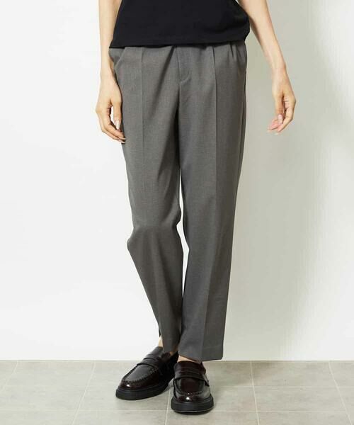 MICHEL KLEIN / ミッシェルクラン その他パンツ | ツイルストレッチテーパードパンツ | 詳細1