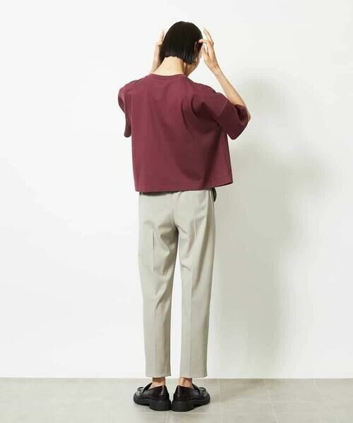 MICHEL KLEIN / ミッシェルクラン その他パンツ | ツイルストレッチテーパードパンツ | 詳細11