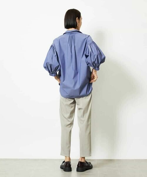 MICHEL KLEIN / ミッシェルクラン その他パンツ | ツイルストレッチテーパードパンツ | 詳細14