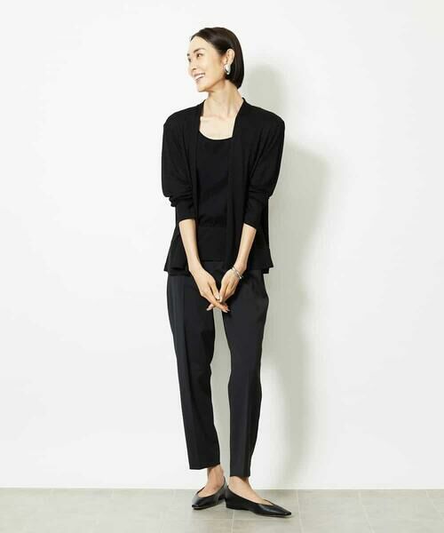 MICHEL KLEIN / ミッシェルクラン その他パンツ | ツイルストレッチテーパードパンツ | 詳細18