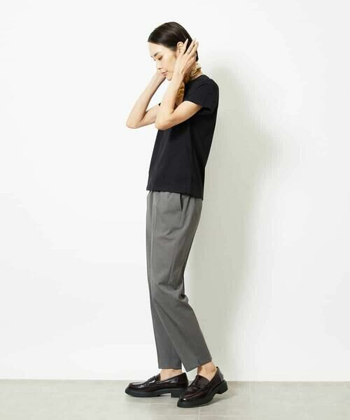 MICHEL KLEIN / ミッシェルクラン その他パンツ | ツイルストレッチテーパードパンツ | 詳細3