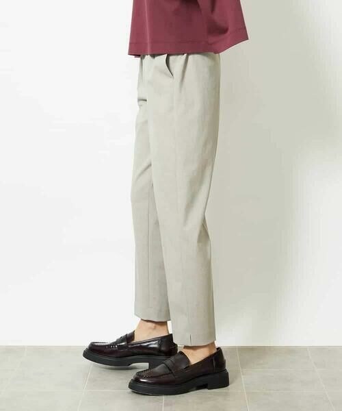 MICHEL KLEIN / ミッシェルクラン その他パンツ | ツイルストレッチテーパードパンツ | 詳細7