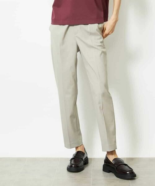 MICHEL KLEIN / ミッシェルクラン その他パンツ | ツイルストレッチテーパードパンツ | 詳細8