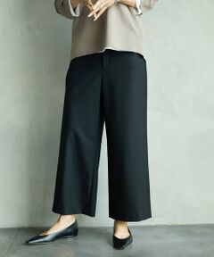 MICHEL KLEIN / ミッシェルクラン その他パンツ | ツイルストレッチワイドパンツ